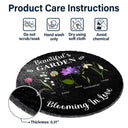 Grandma's Garden Blooming For You - Personalized Circle Memorial Garden Stone