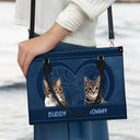 Custom Photo Best Friend For Life Dog Cat - Personalized Leather Bag