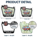 Custom Photo Adventuring Together Since Date - Personalized Acrylic Window Hanging Suncatcher