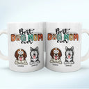 Best Dog Mom Dog Dad Ever Funny - 3D Inflated Effect Printed Mug, Personalized White Edge-to-Edge Mug