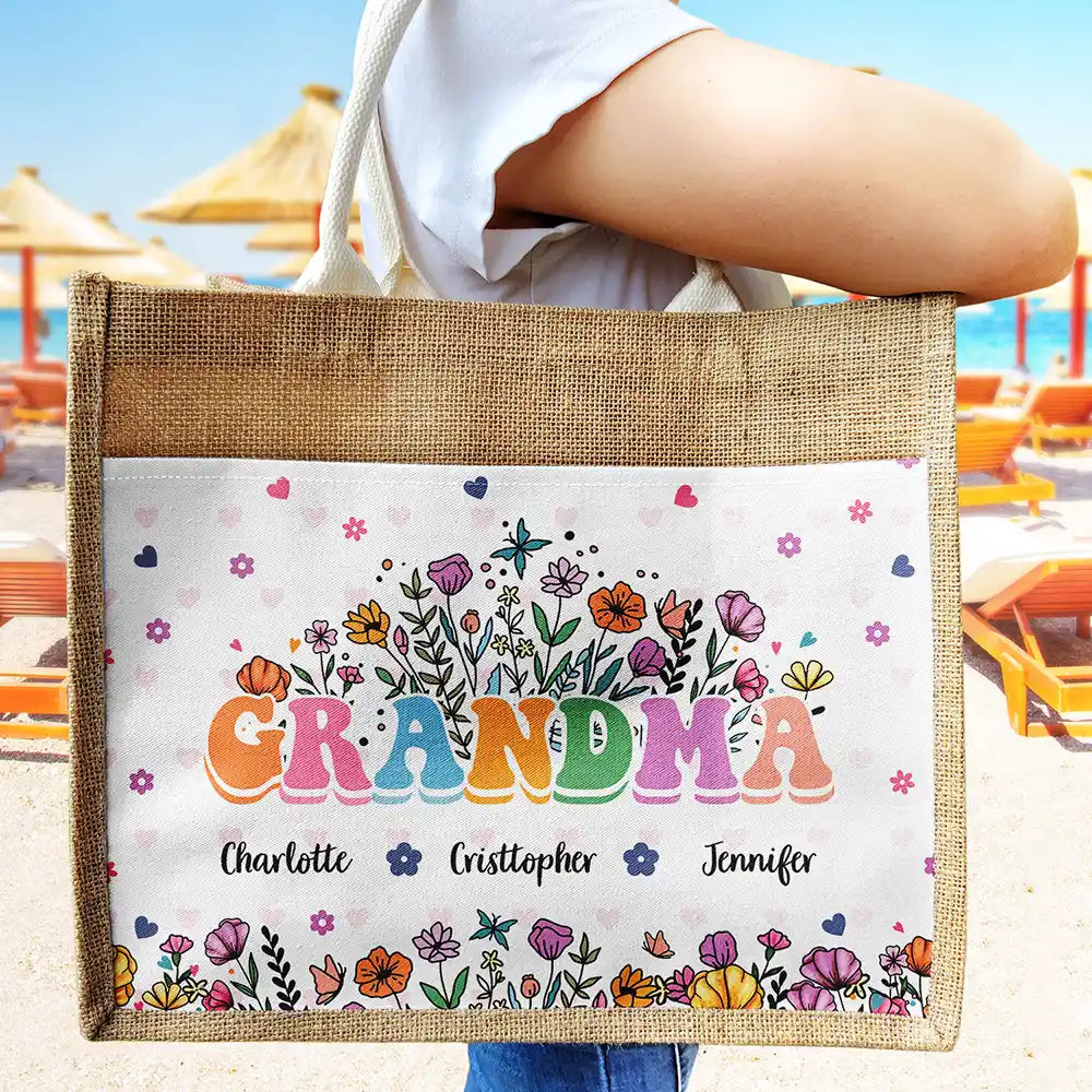 Canvas Tote Customized Bags With Names Mother's Day Gifts From
