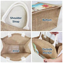 Dog Mom Cat Mom Fur Mom - Personalized Jute Tote Bag