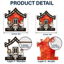 Home Sweet Home - Personalized Window Hanging Suncatcher Ornament