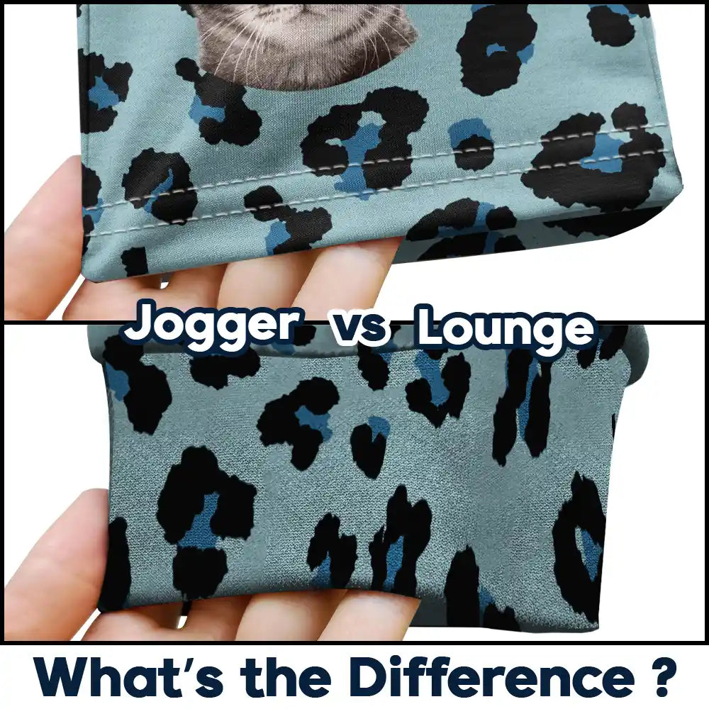 Custom Photo Pet Face With Leopard Pattern - Personalized Pajama Pants