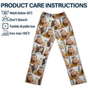Custom Photo Family Human Pet Pictures - Personalized Pajama Pants
