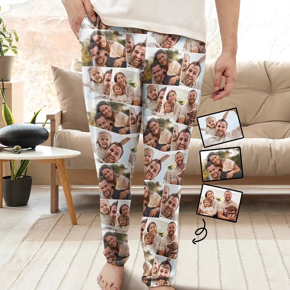 Custom pajama pants with pet picture sale