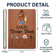 Livre de recettes pour grand-mère, maman, tante - Journal en cuir personnalisé 