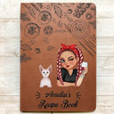 Pet Mom Recipe CookBook - Personalized Leather Journal