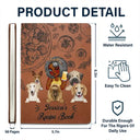 Pet Mom Recipe CookBook - Personalized Leather Journal