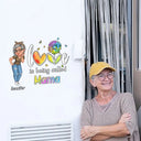 Love Is Being Called Grandma Nana Mom - Personalized Decor Decal