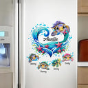 Grandma Mom And Baby Turtles - Personalized Decor Decal