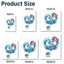 Grandma Mom And Baby Turtles - Personalized Decor Decal