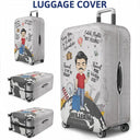Travel More Worry Less - Personalized Luggage Cover