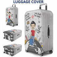 Travel More Worry Less - Personalized Luggage Cover