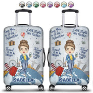 Travel More Worry Less - Personalized Luggage Cover