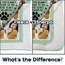 Custom Photo Snuggle This Blanket And Think Of Me - Personalized Fleece Blanket, Sherpa Blanket