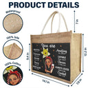 Birth Month Flowers You Are Beautiful Amazing - Personalized Jute Tote Bag