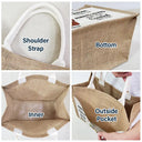 Birth Month Flowers You Are Beautiful Amazing - Personalized Jute Tote Bag