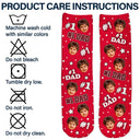 Photo personnalisée pour enfants : 1 papa, 1 maman - Chaussettes personnalisées 