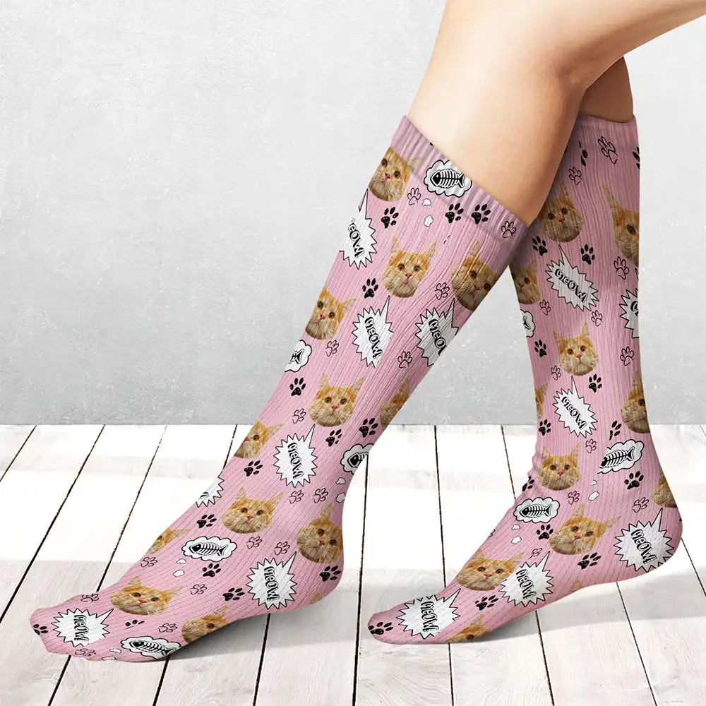 Custom Photo Pet Face - Personalized Socks
