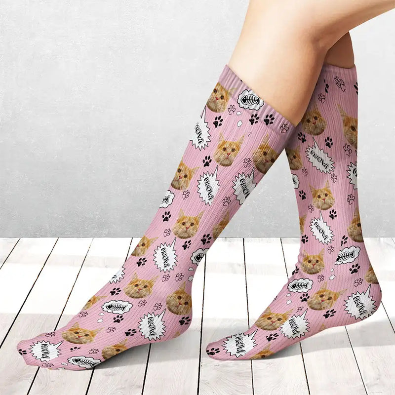 Custom Photo Pet Face - Personalized Socks