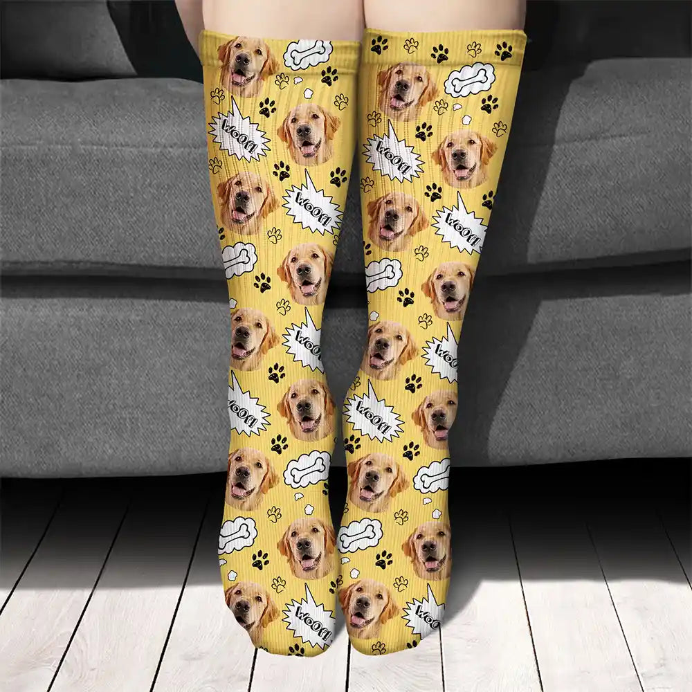 Custom Photo Pet Face - Personalized Socks