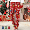 Custom Photo Best Mom Grandma Ever Snow Pattern - Personalized Sweatpants