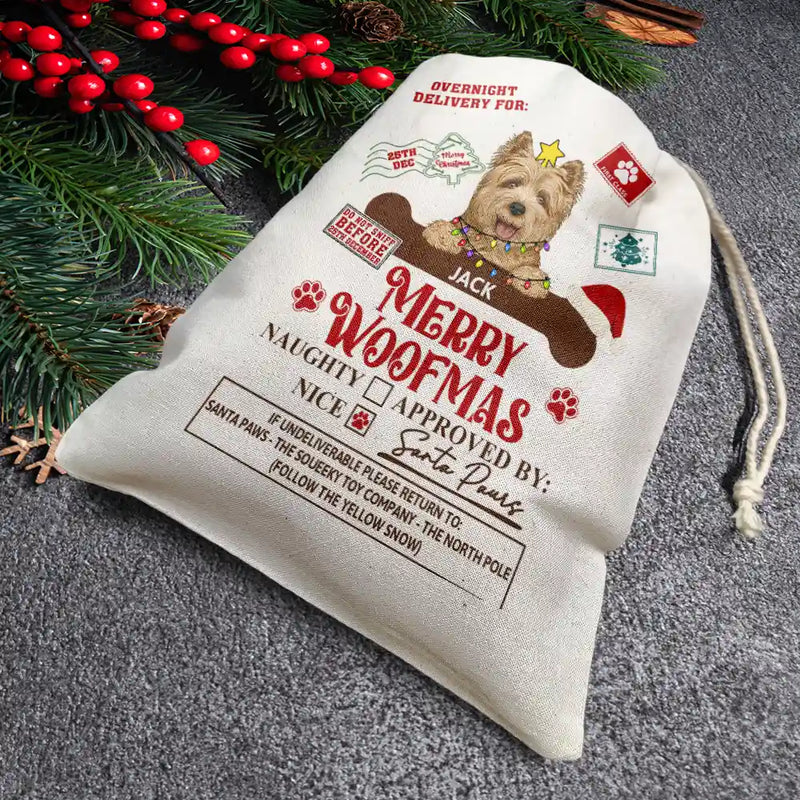Merry Woofmas Meowy Catmas - Personalized Favor Bag