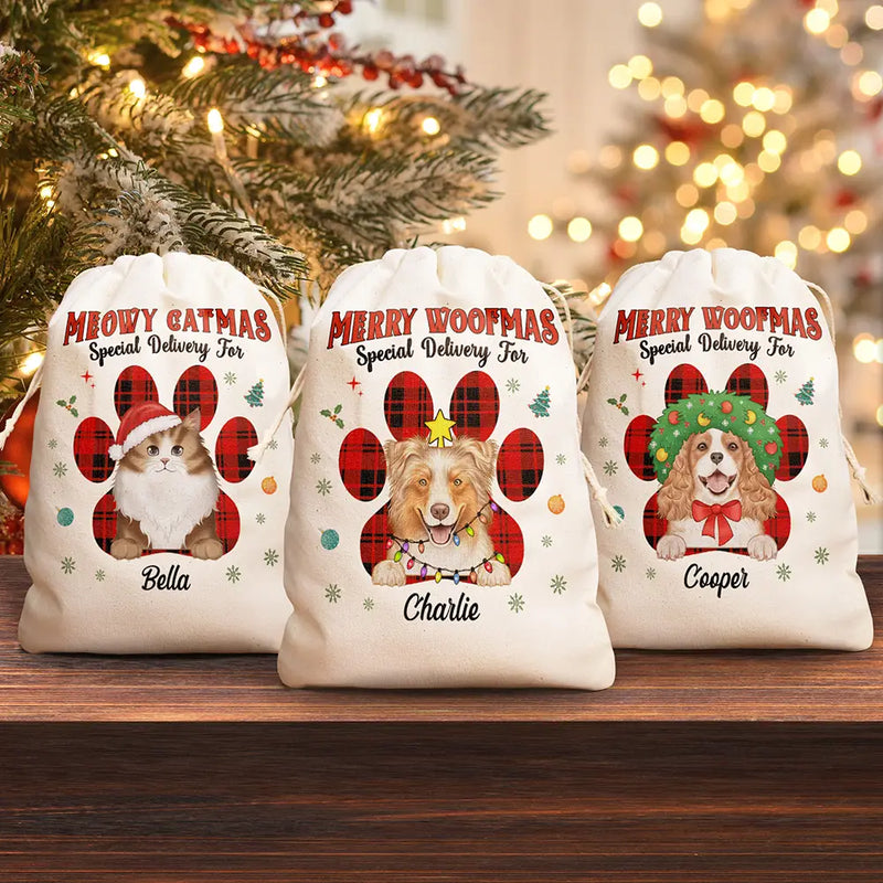 Special Delivery For Dog Cat - Personalized Favor Bag