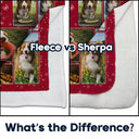 Custom Photo Memorial Think Of Me In Your Heart - Personalized Fleece Blanket, Sherpa Blanket