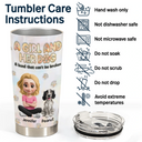 Nacre Effect A Girl And Her Fur Babies - Personalized Tumbler