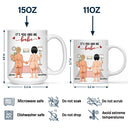 Top Market, Humorous, Old Couples, Gift For Couples, Vector - Naked Old Couple It's You And Me - Personalized Mug