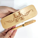 Gift For Yourself - Name Monogram - Personalized Wooden Pen Set