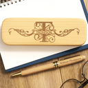 Gift For Yourself - Name Monogram - Personalized Wooden Pen Set