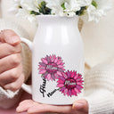 Gift For Grandma,Gift For Mother,Gift For Wife,Happy - Nana Auntie Mom Family Sunflower - Personalized Ceramic Flower Vase
