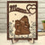 Gift For Mother,Gift For Grandma - Nana Mama Bear - Personalized 2-Layered Wooden Plaque With Stand