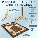 Nana Mama Bear - Personalized 2-Layered Wooden Plaque With Stand