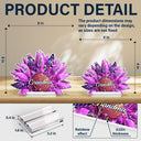 Gift For Mother,Gift For Grandma,Love - Nana, Mom, Auntie Family Leopard Sunflower 3D Effect - Personalized Holographic Acrylic Plaque