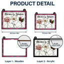 Gift For Mother,Gift For Grandma -Nana's Garden Full Of Colors Birth Flower Grandkids - Personalized Window Hanging Suncatcher Ornament