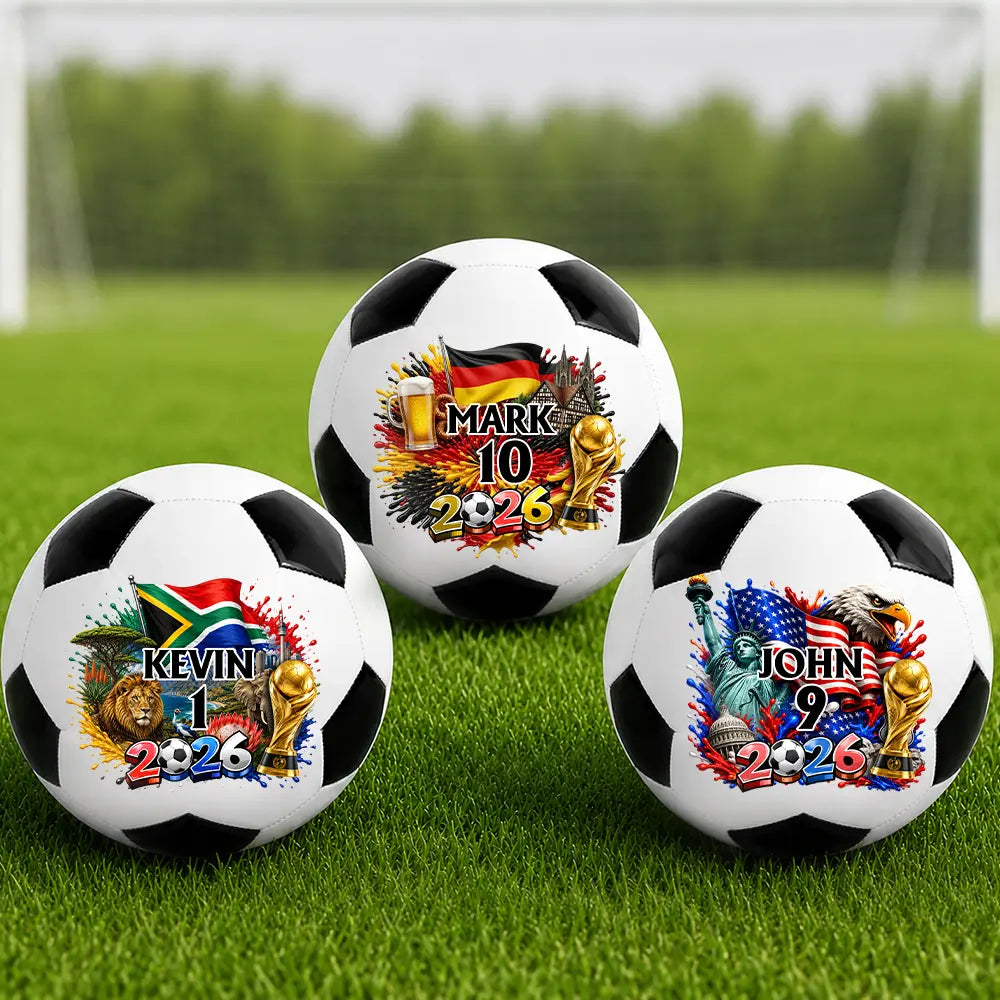 Top Market,Football (Soccer),Gift For Men,Gift For Yourself,Confident,Summer Soccer Games,Icon - National Flag Soccer Lover - Personalized Soccer Ball