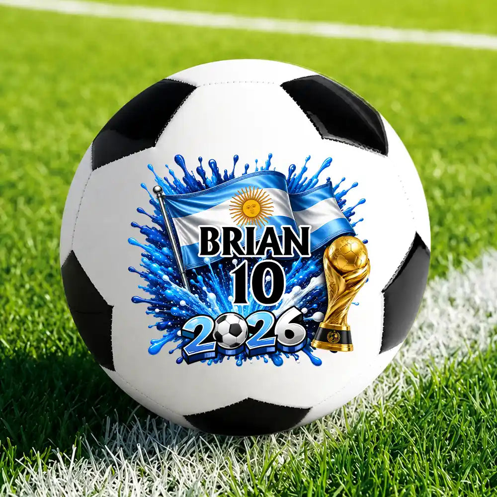 Top Market,Football (Soccer),Gift For Men,Gift For Yourself,Confident,Summer Soccer Games,Icon - National Flag Soccer Lover - Personalized Soccer Ball