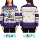 Funny,Cat Mom,Cat Lovers,Cat Dad,Christmas - Never Dream I'd Grow Up - Personalized Unisex Ugly Sweater