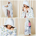 Gift For Women,Gift For Mother,Gift For Grandma,Gift For Daughter,Mom - Daughters (Adult),Mom - Daughters (Young),Love,Christmas - Never Forget That I Love You Mom Daughter - Personalized Wearable Hooded Blanket