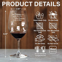 Love,Gift For Bestie,Long Distance,Gift For Sisters,Gift For Sibling,Mom,Daughters,Family - Never Too Far To Drink Together Besties Sisters - Personalized Wine Glass