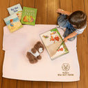 New Dad,New baby,New Mom,Love,Pet Lovers,Dog Lovers - New Best Friend Baby - Personalized Embroidered Knitted Baby Blanket