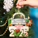 Gift For Yourself,Christmas,Happy - New Driven License - Personalized Custom Shaped Acrylic Ornament