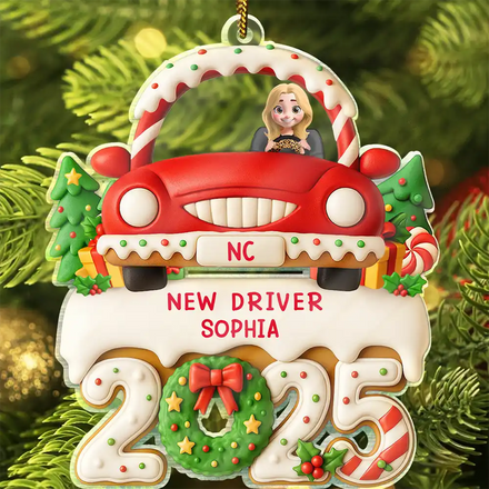 New Driven License - Personalized Custom Shaped Acrylic Ornament
