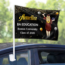 Happy,Graduation,Family,Gift For Daughter,Gift For Grandkids,Vector,Proud - New Graduation Celebration Gifts For Family Friends - Personalized Car Flag