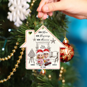Christmas,Gift For Couples,Happy,Love,Family - New Home New Beginnings New Memories - Personalized Custom Shaped Acrylic Ornament