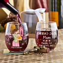 New Mom,New baby,Love - New Mom And Baby You’re Doing A Great Job Mommy - Personalized Stemless Wine Glass